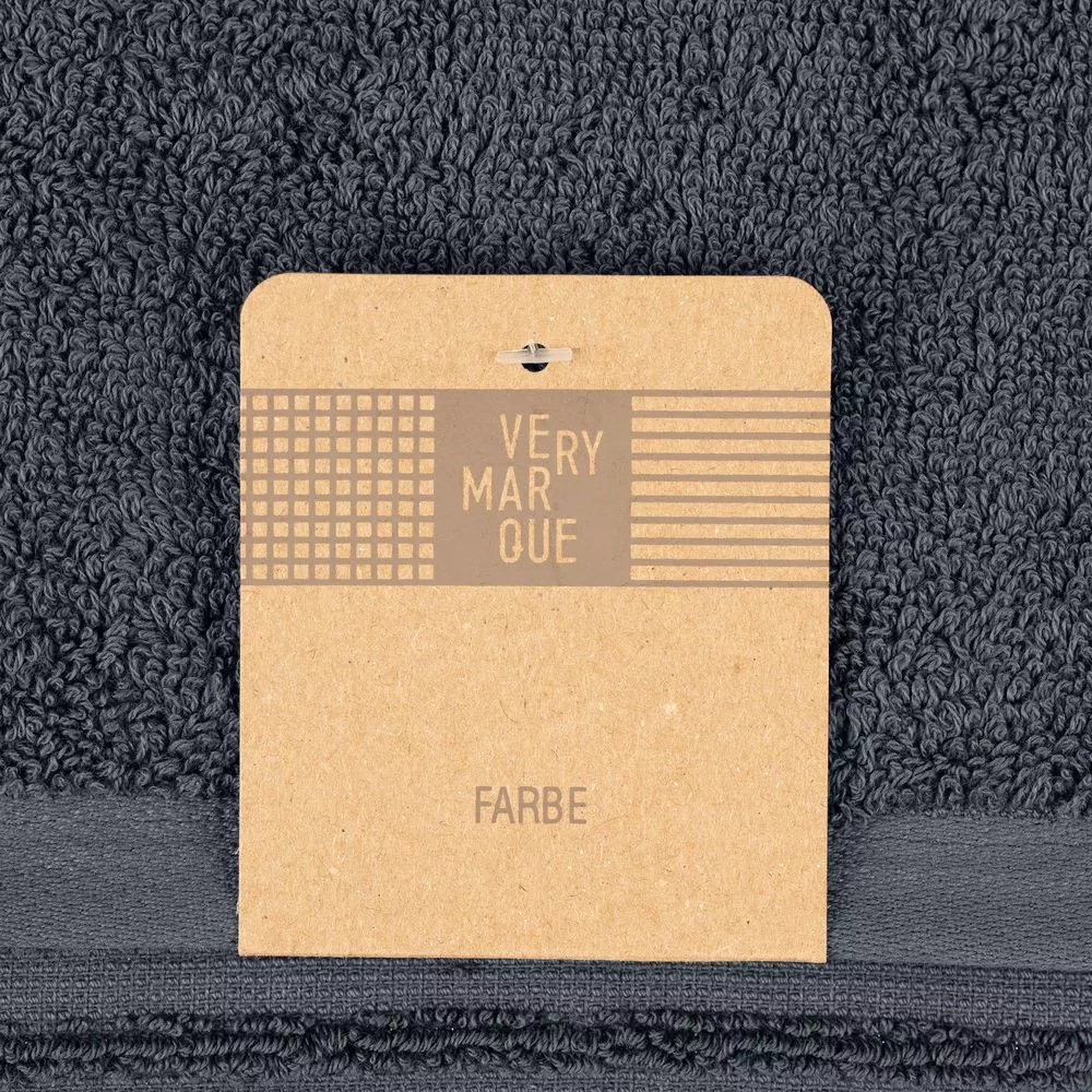 Полотенце Farbe, большое, темно-серое 5